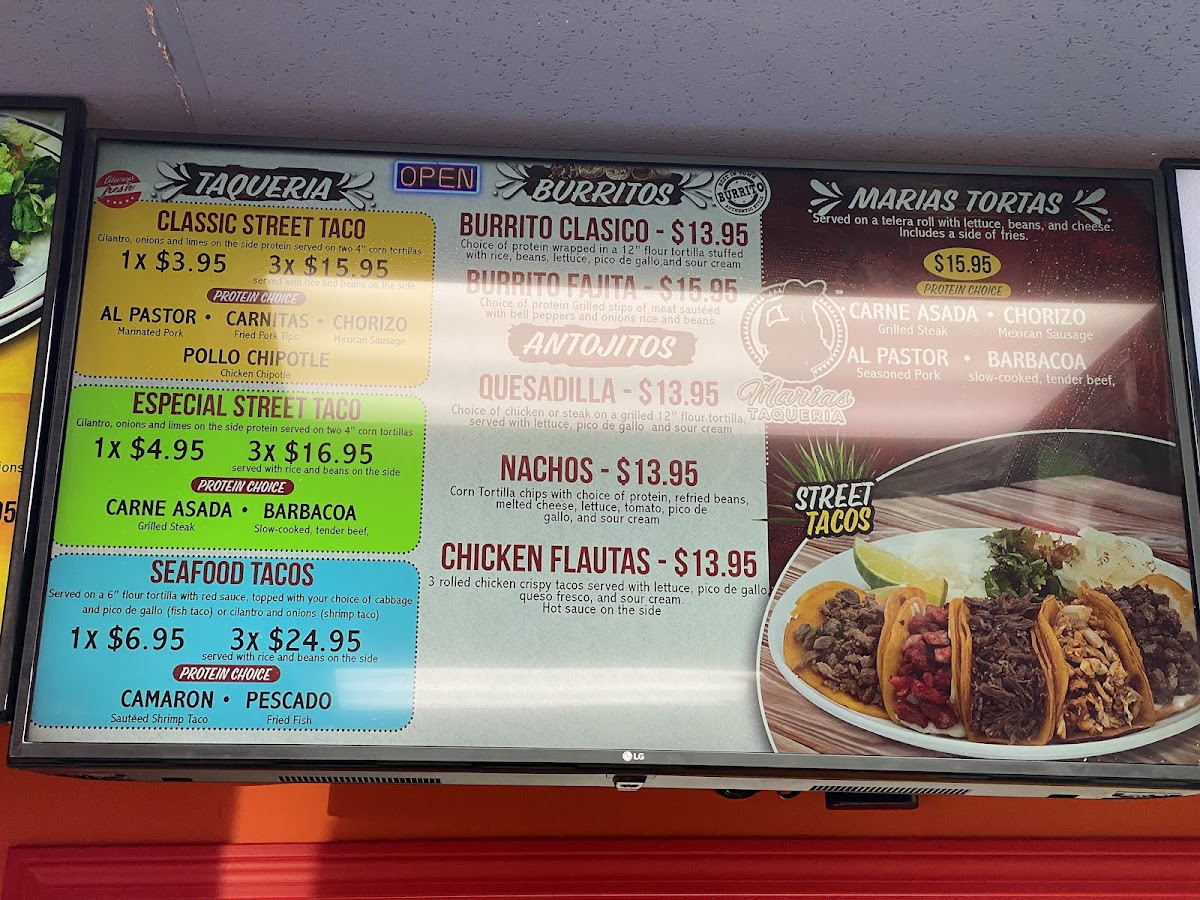 Marias Taqueria Photo Menu 4