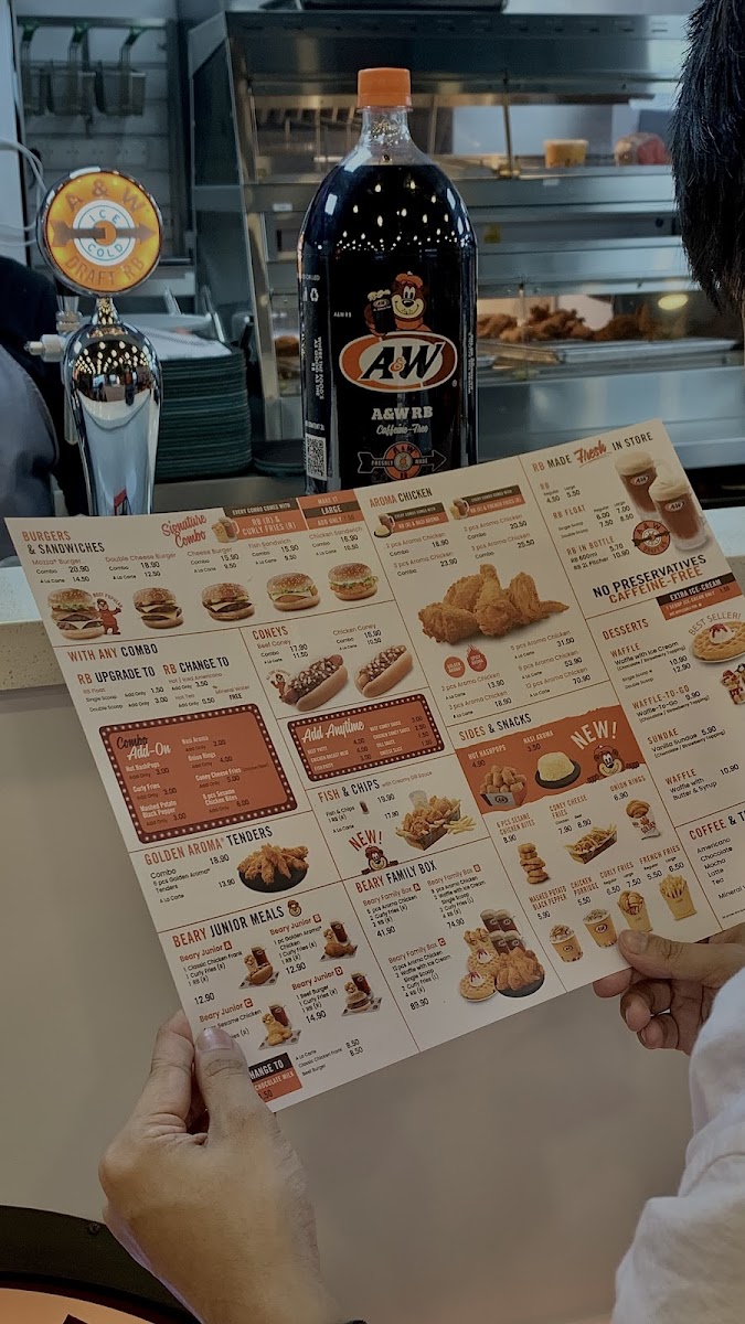 A&W Batu Kawan DT Photo Menu 3