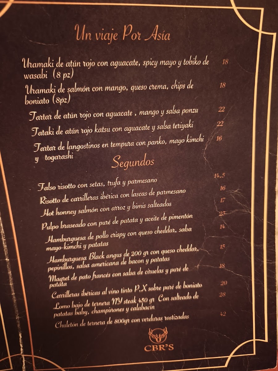 CABRERA'S Photo Menu 1