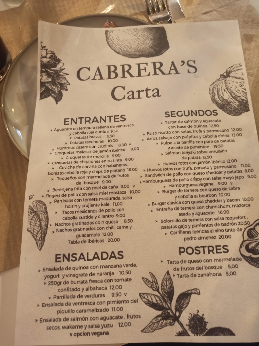CABRERA'S Photo Menu 10