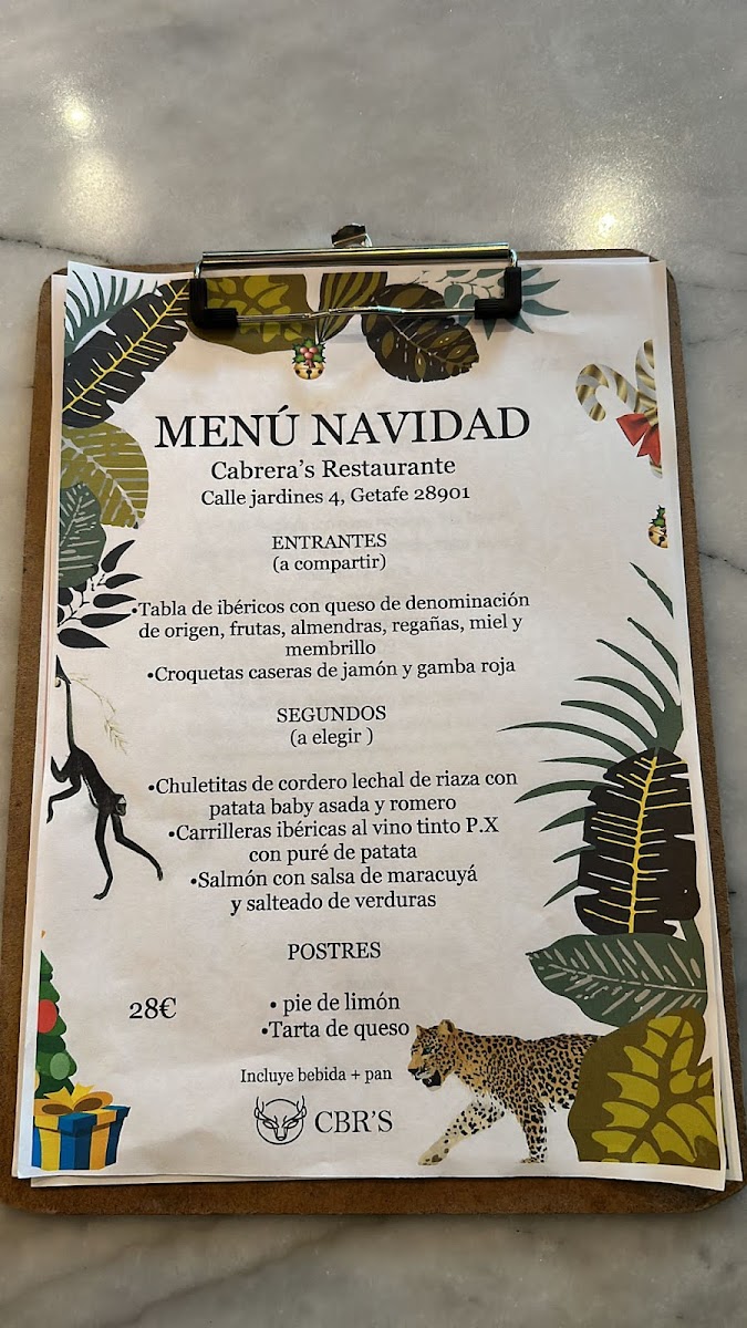 CABRERA'S Photo Menu 5