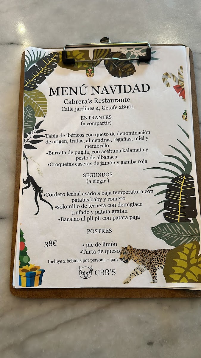 CABRERA'S Photo Menu 6
