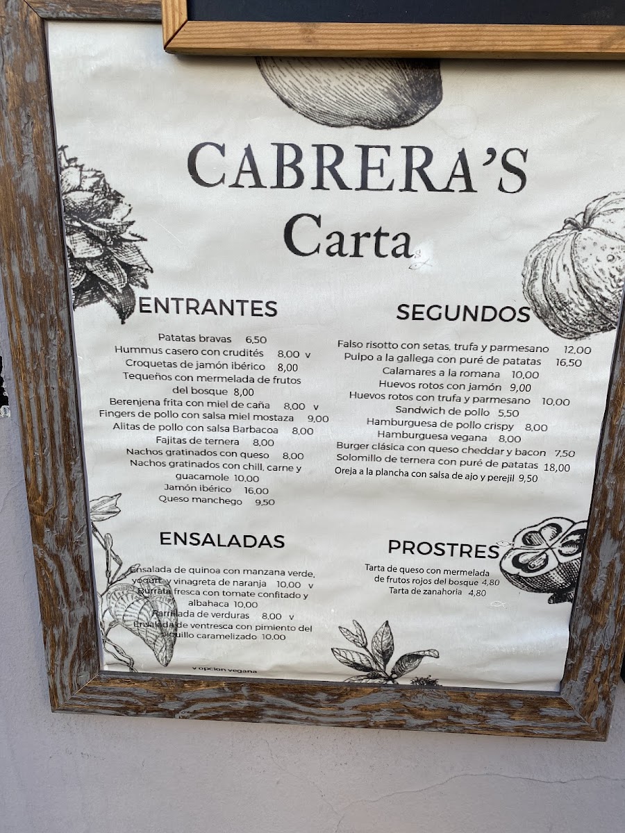 CABRERA'S Photo Menu 9