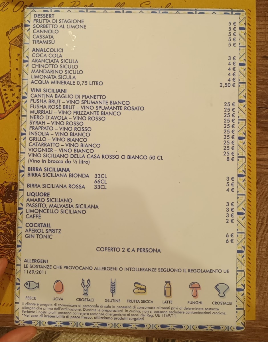 Osteria Mondello Photo Menu 3