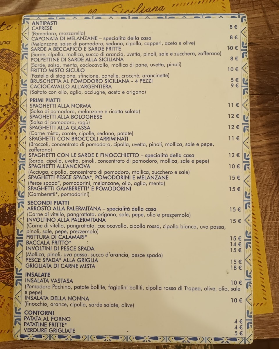 Osteria Mondello Photo Menu 5