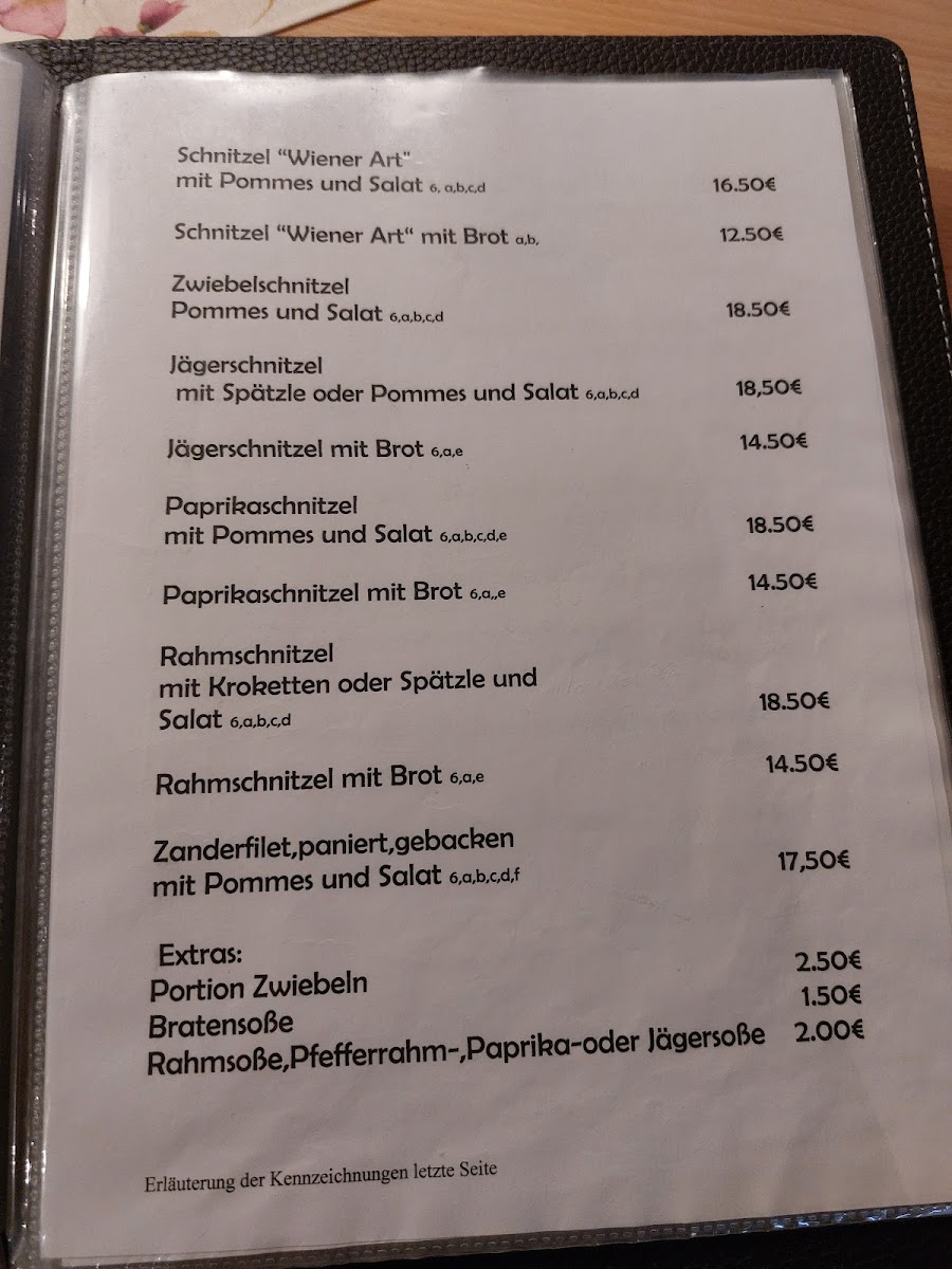 Zum Adler Photo Menu 2