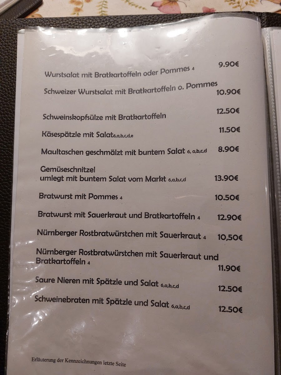 Zum Adler Photo Menu 4