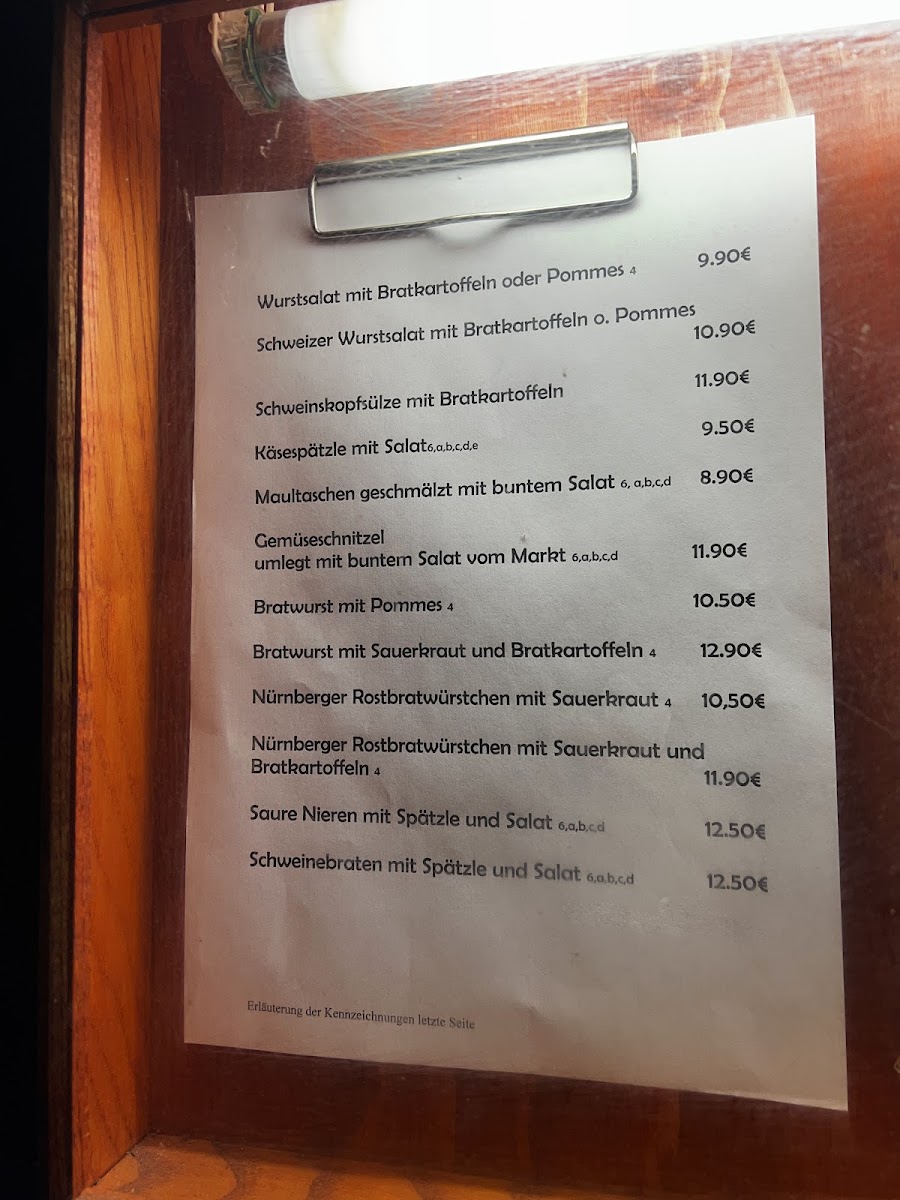 Zum Adler Photo Menu 6