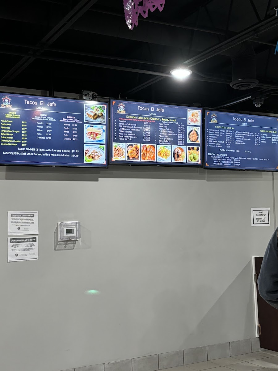 TACOS EL JEFE Photo Menu 10