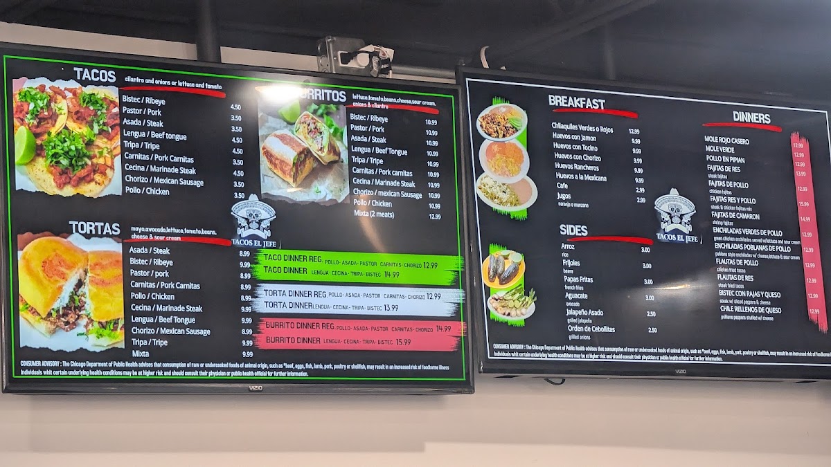 TACOS EL JEFE Photo Menu 3