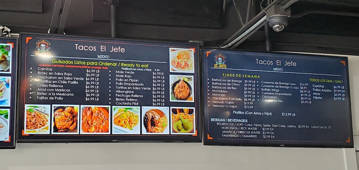 TACOS EL JEFE Photo Menu 7