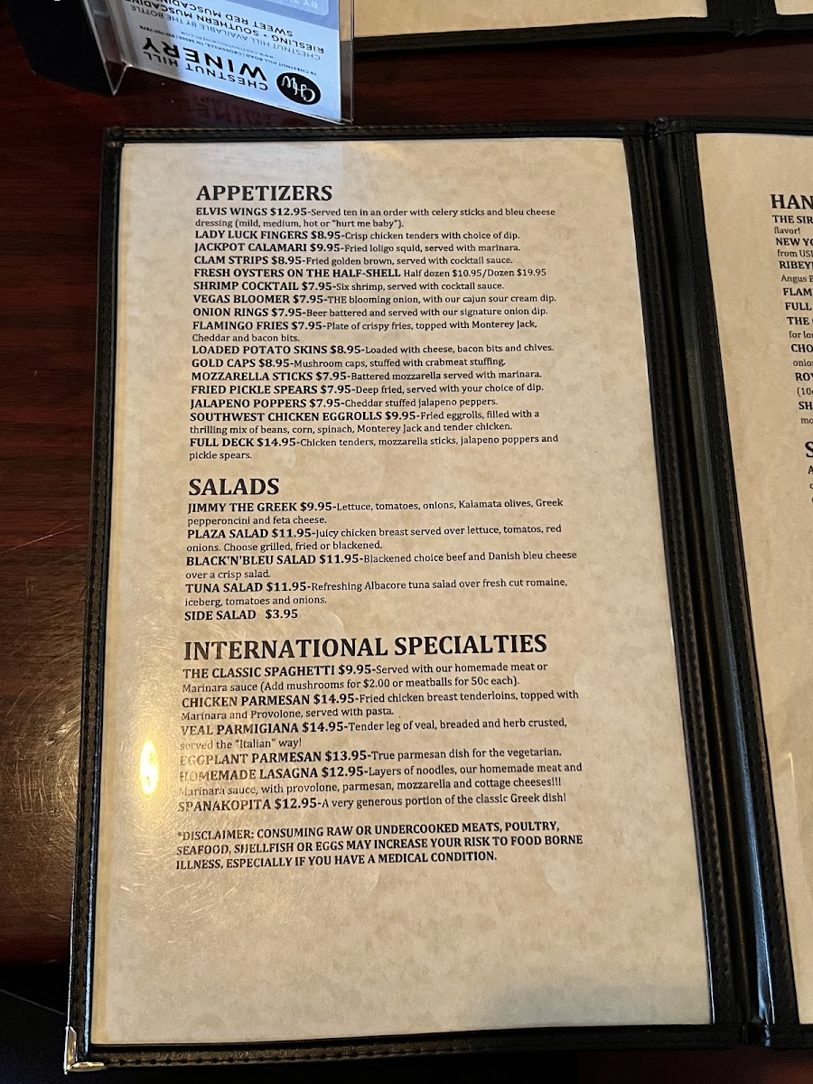Vegas Steakhouse & Lounge Photo Menu 10