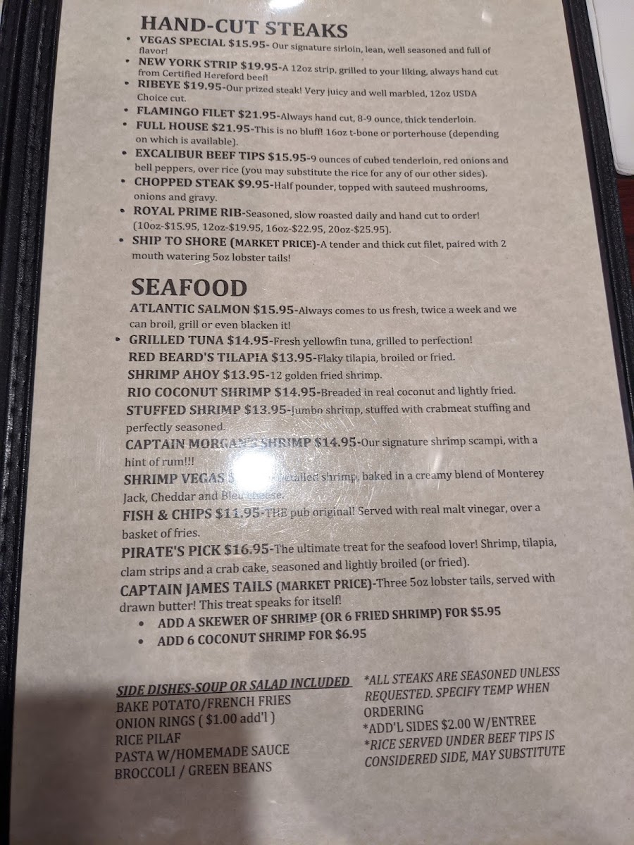 Vegas Steakhouse & Lounge Photo Menu 6