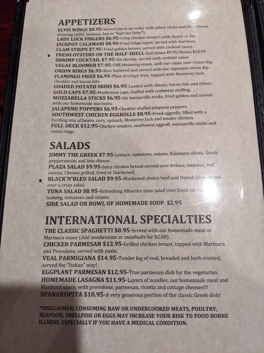 Vegas Steakhouse & Lounge Photo Menu 7