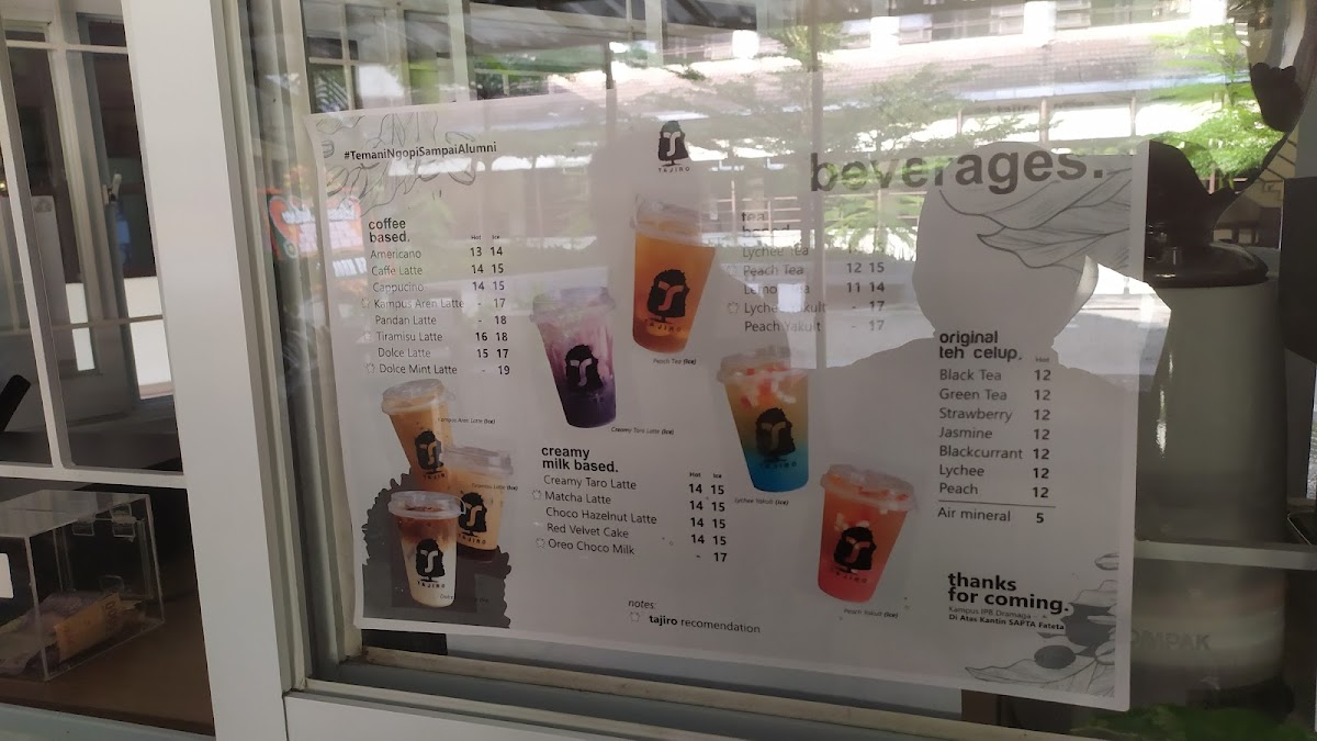 TAJIRO COFFEE (SAPTA) Photo Menu 4
