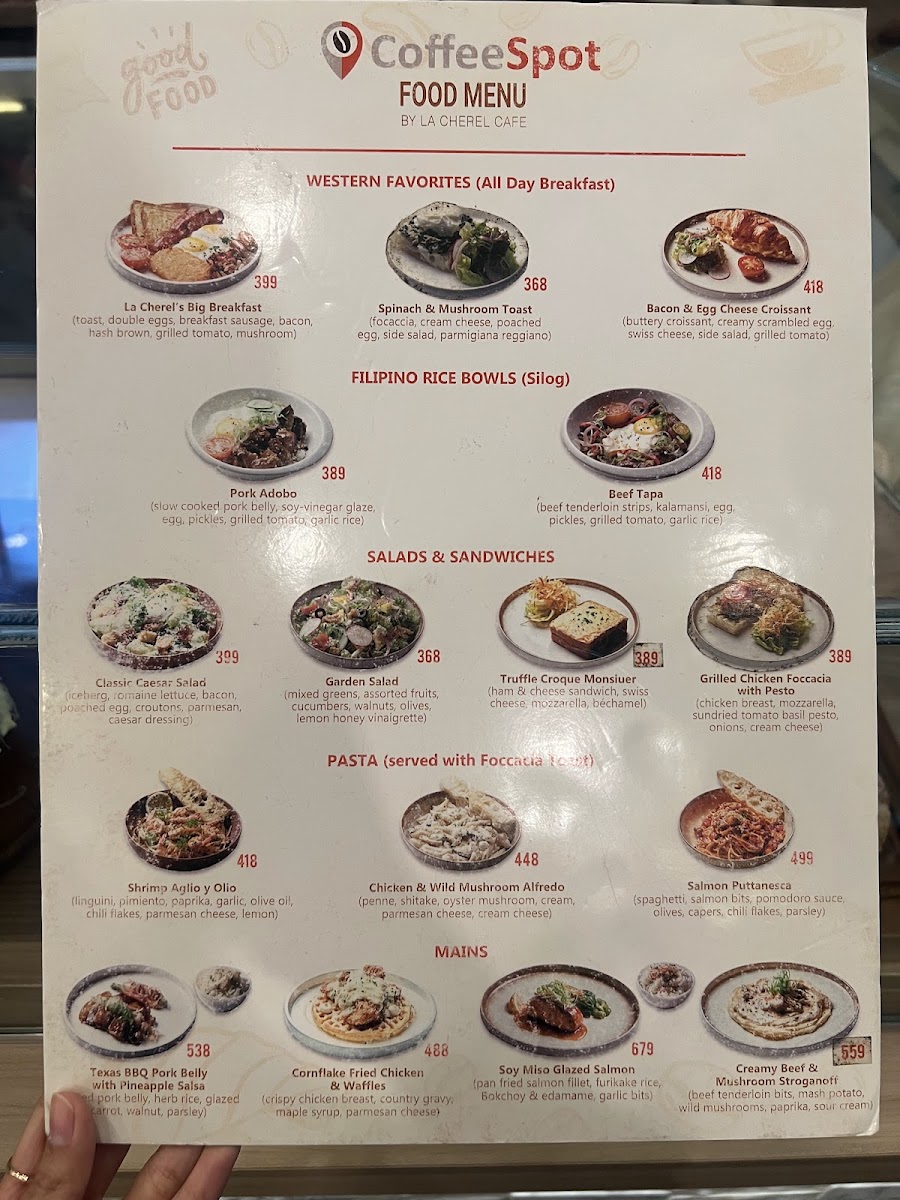 Coffee Spot - SM Seaside City Cebu Photo Menu 1