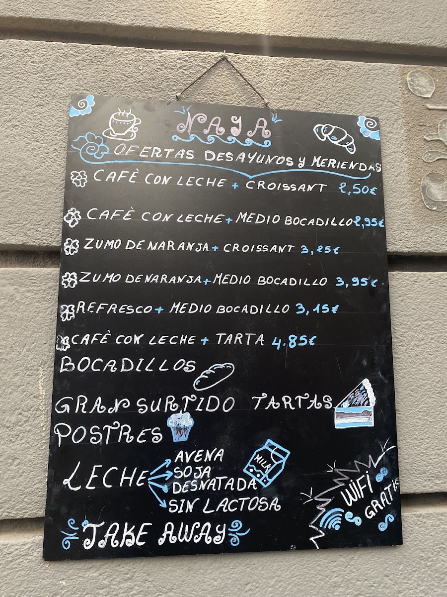 Cafe Naya Photo Menu 2