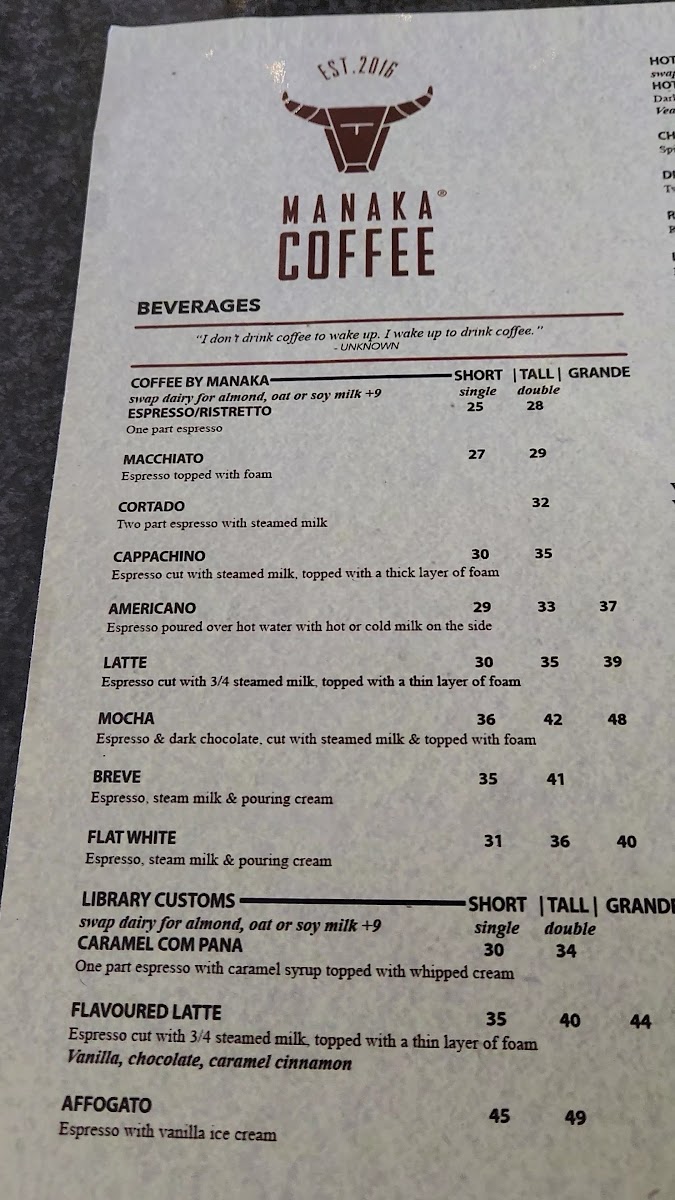 The Library Cafe Photo Menu 4