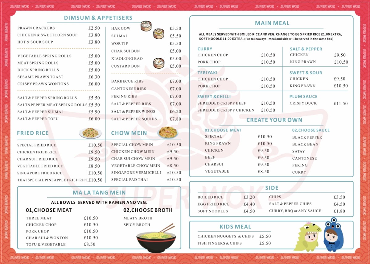 Super Wok Liverpool Photo Menu 1