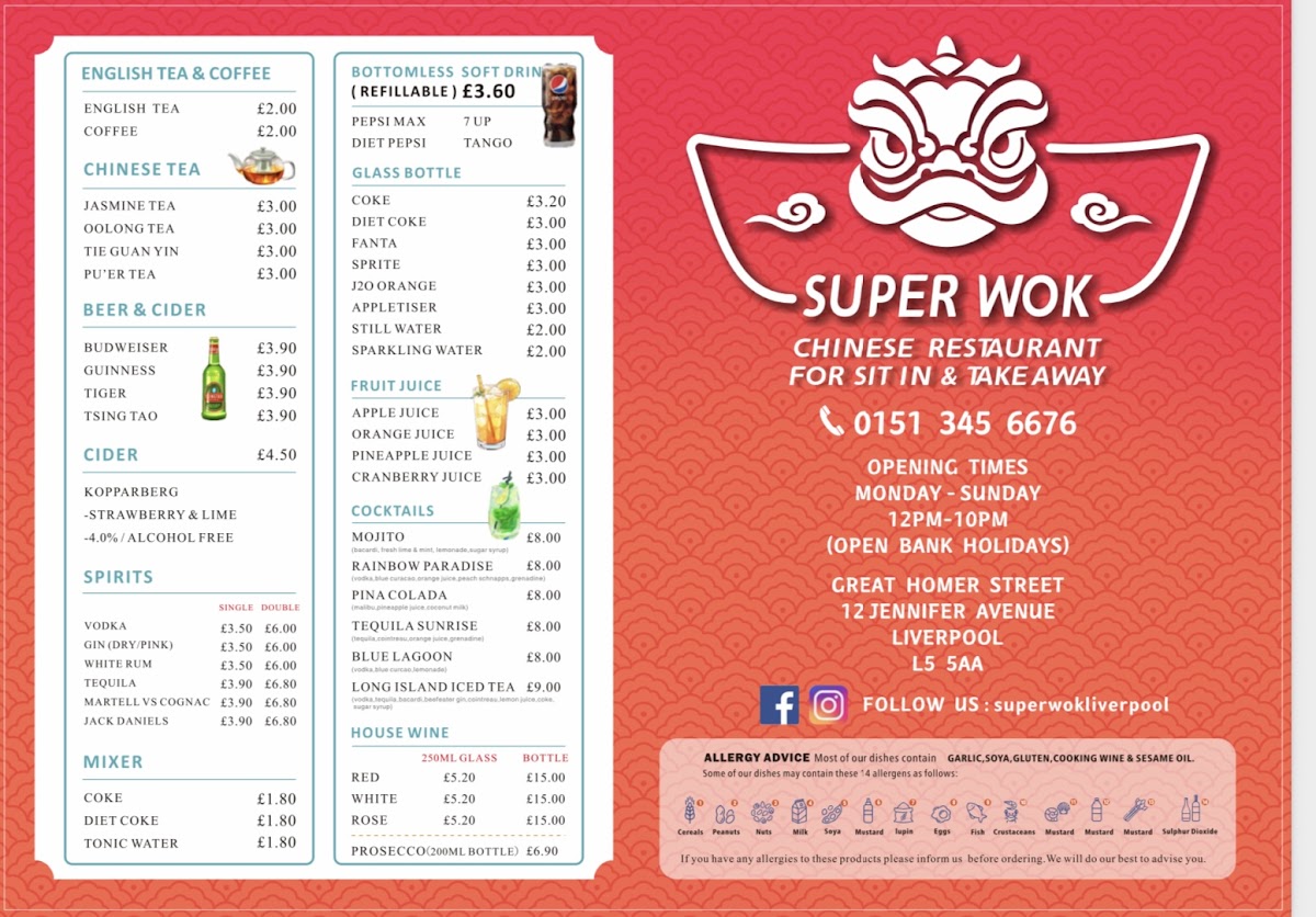 Super Wok Liverpool Photo Menu 2