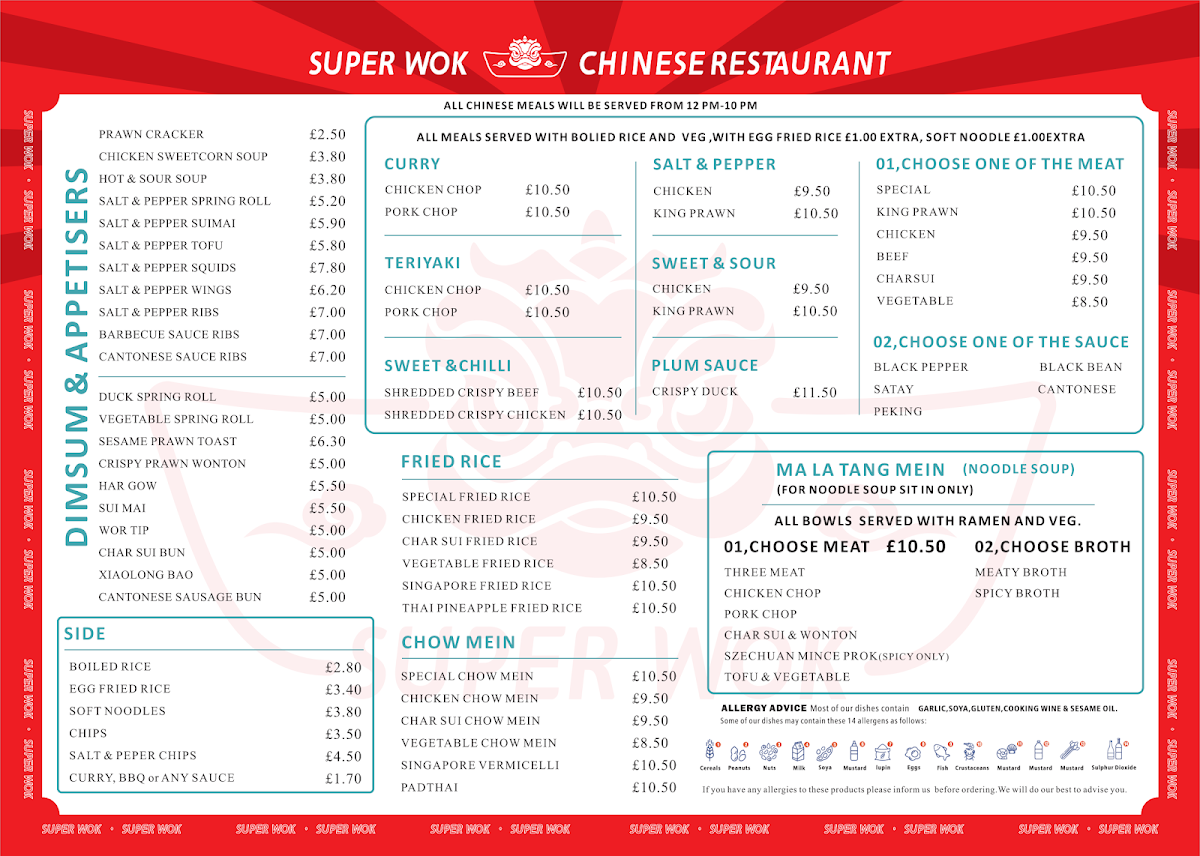 Super Wok Liverpool Photo Menu 3
