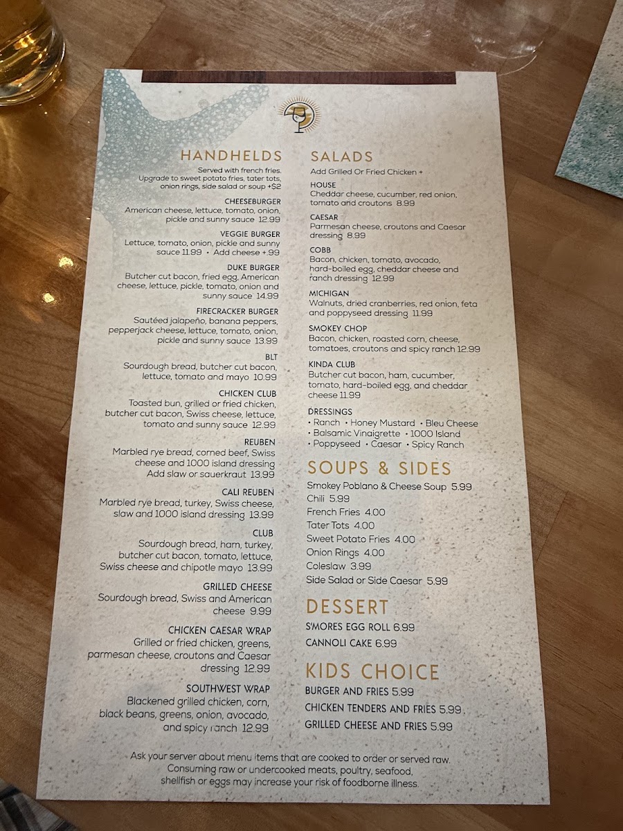 SunnySips Bar&Grill Photo Menu 1