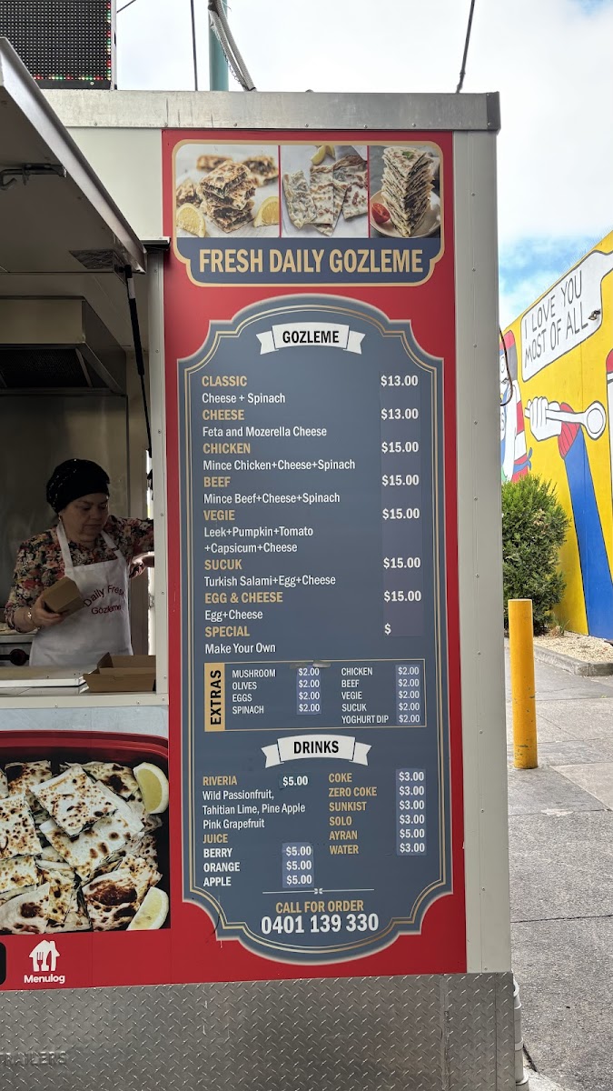 Fresh Daily Gozleme Photo Menu 1