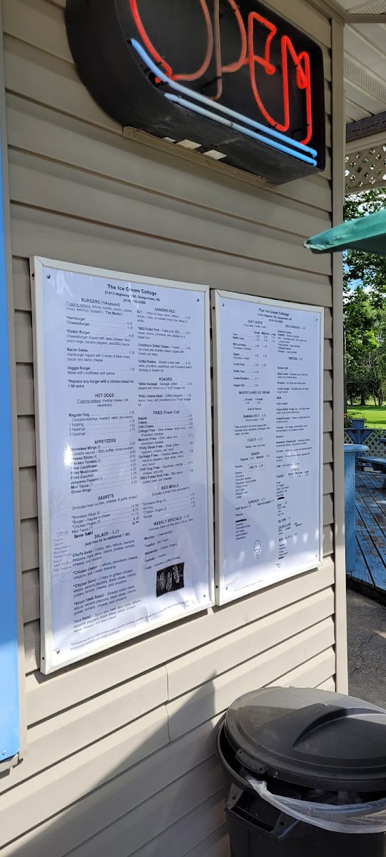 Ice Cream Cottage Photo Menu 3