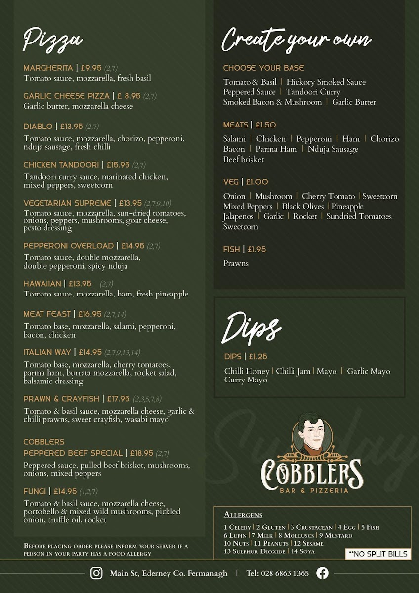 Cobbler’s Bar & Pizzeria Photo Menu 4