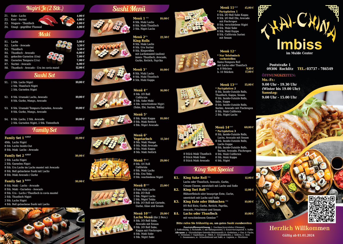 Thai China Imbiss - Inh. Chu Photo Menu 2