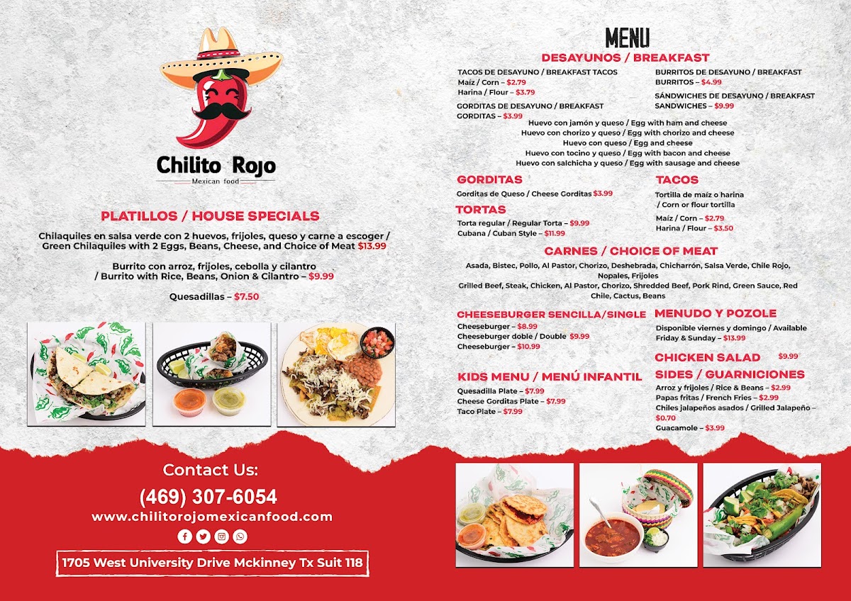 Chilito Rojo Mexican Food Photo Menu 1