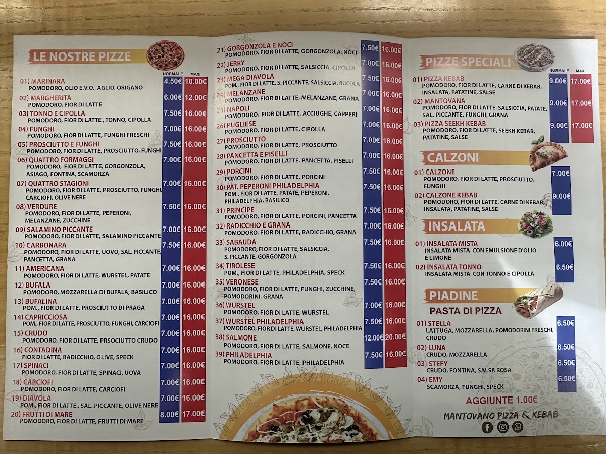 Mantovano Pizza & Kebab Anche consegna domicilio Photo Menu 2