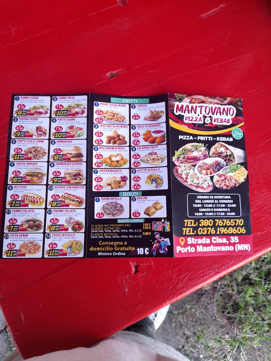 Mantovano Pizza & Kebab Anche consegna domicilio Photo Menu 3