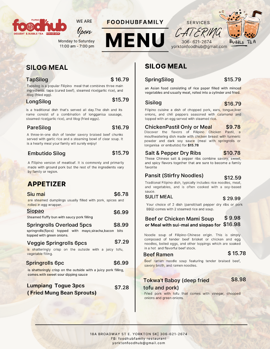 FOODHUB FAMILY RESTAURANT Photo Menu 1