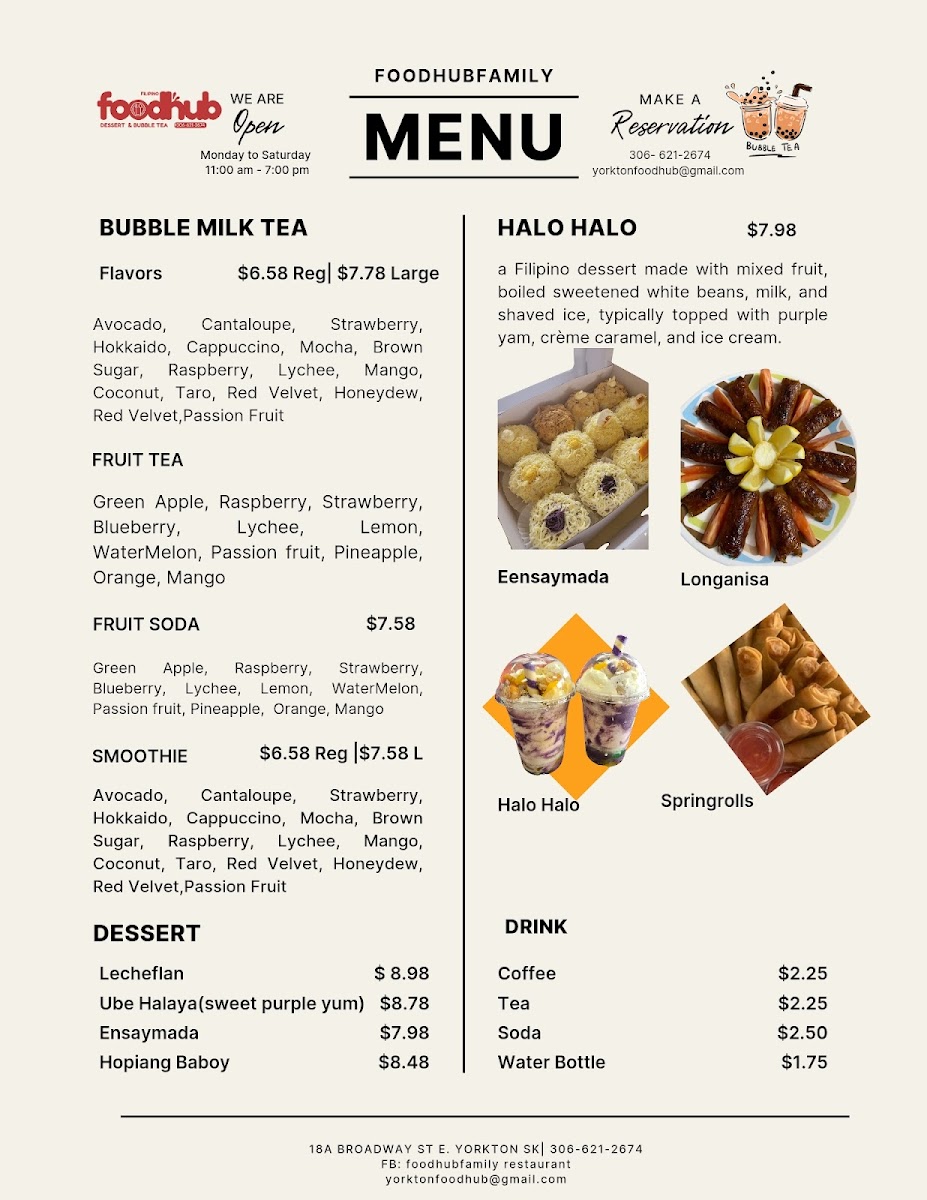 FOODHUB FAMILY RESTAURANT Photo Menu 2