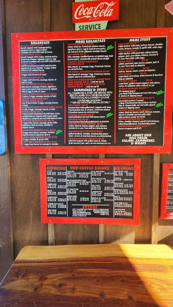 Not Doug’s Country Kitchen and Espresso Photo Menu 5