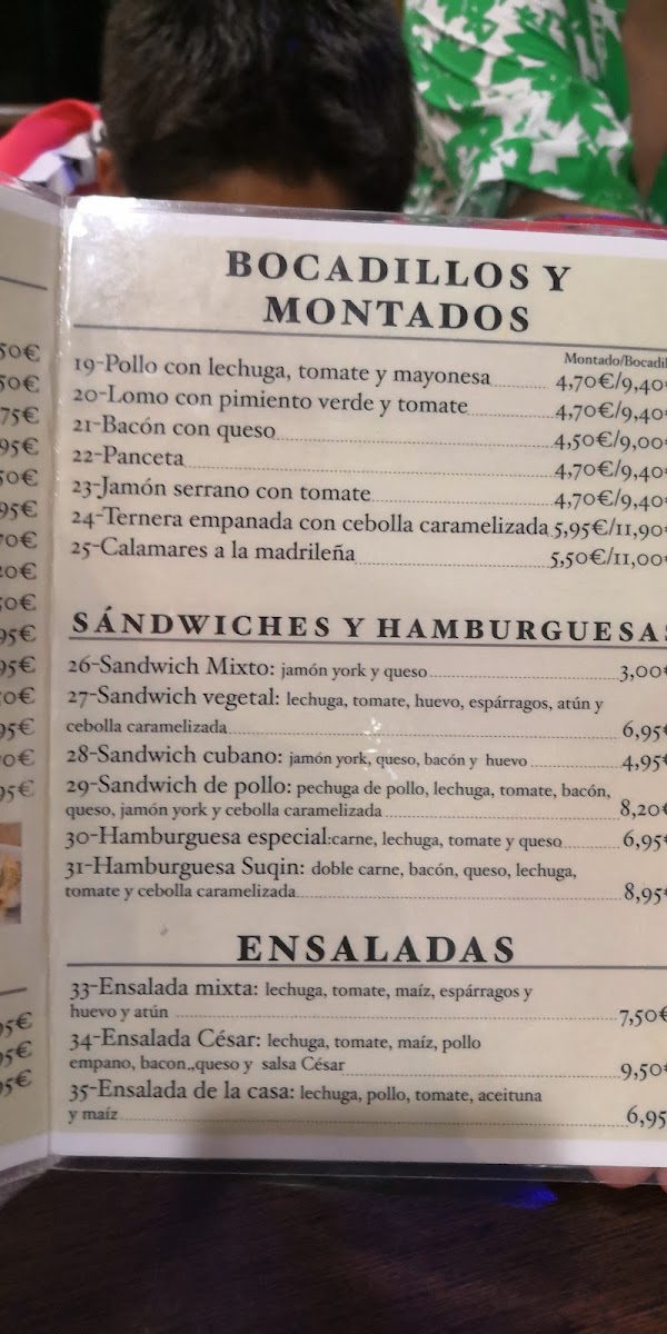 La Mancha Photo Menu 2