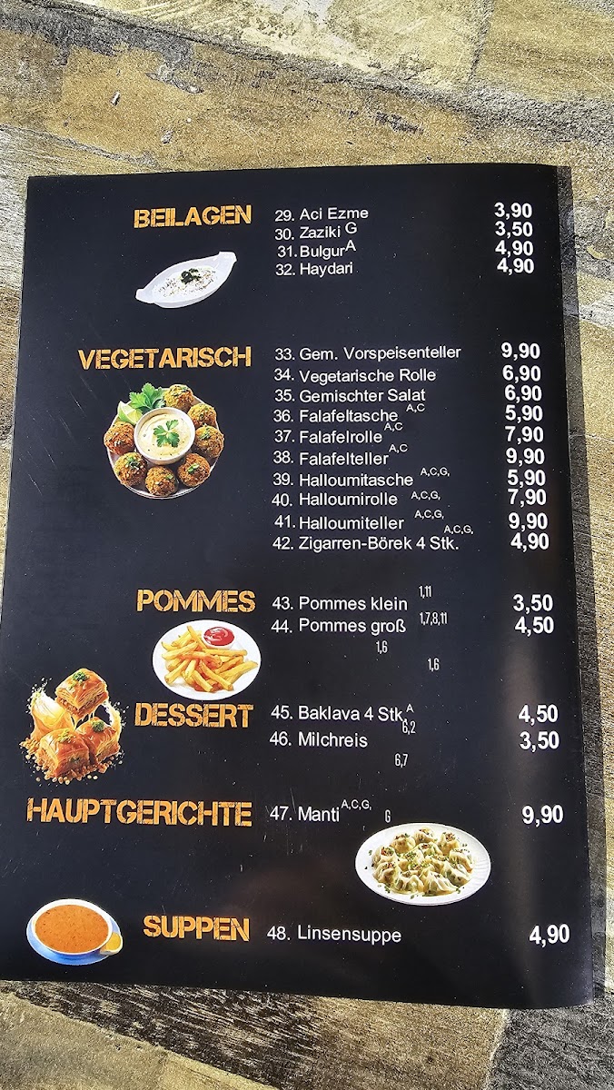 Onel's Döner Photo Menu 3