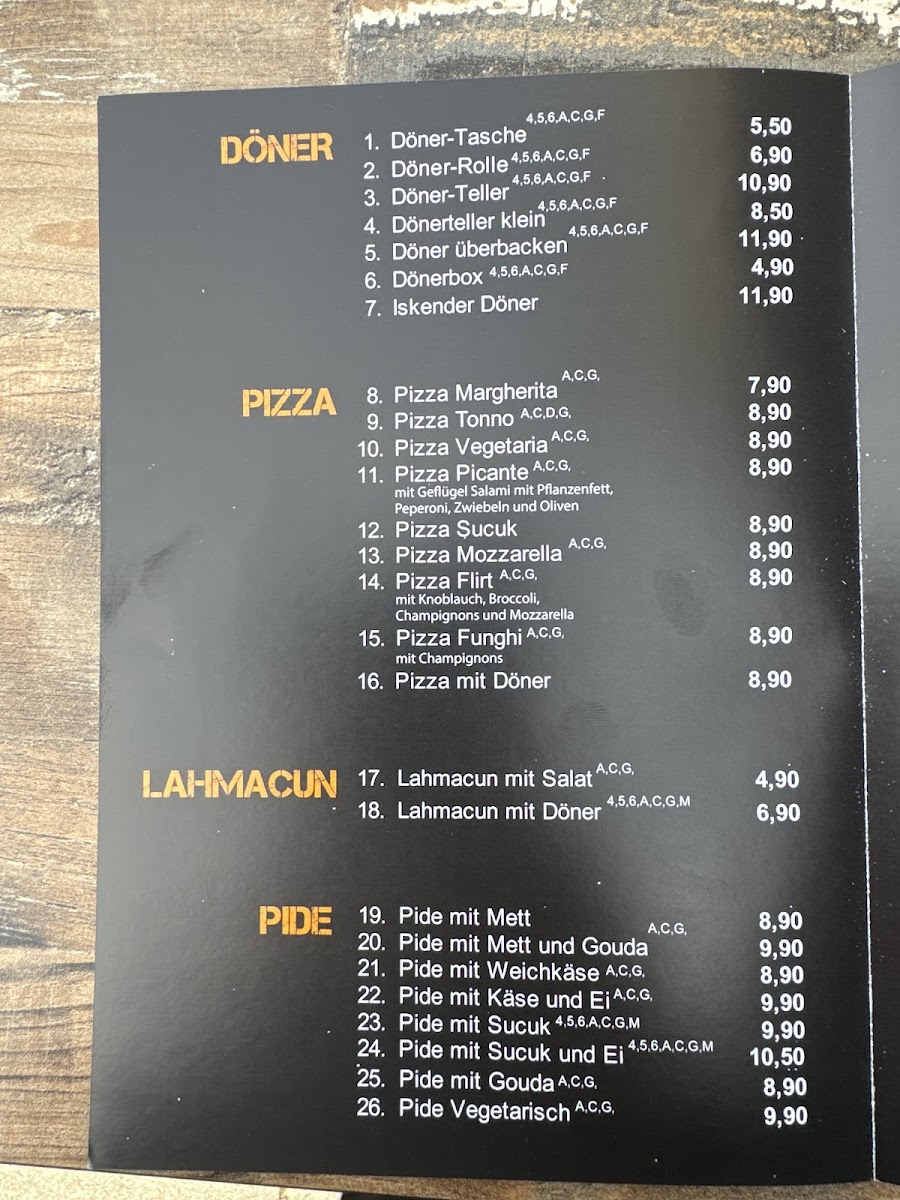 Onel's Döner Photo Menu 4