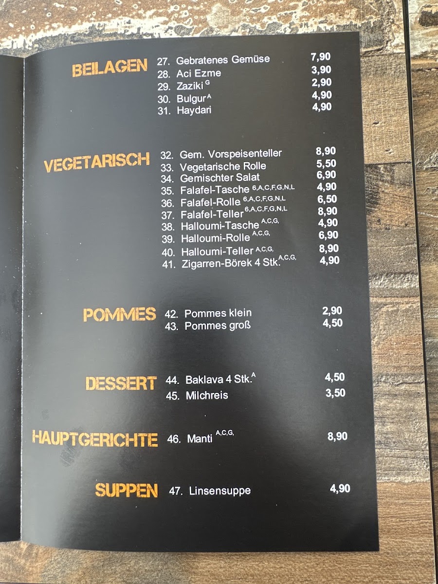 Onel's Döner Photo Menu 6