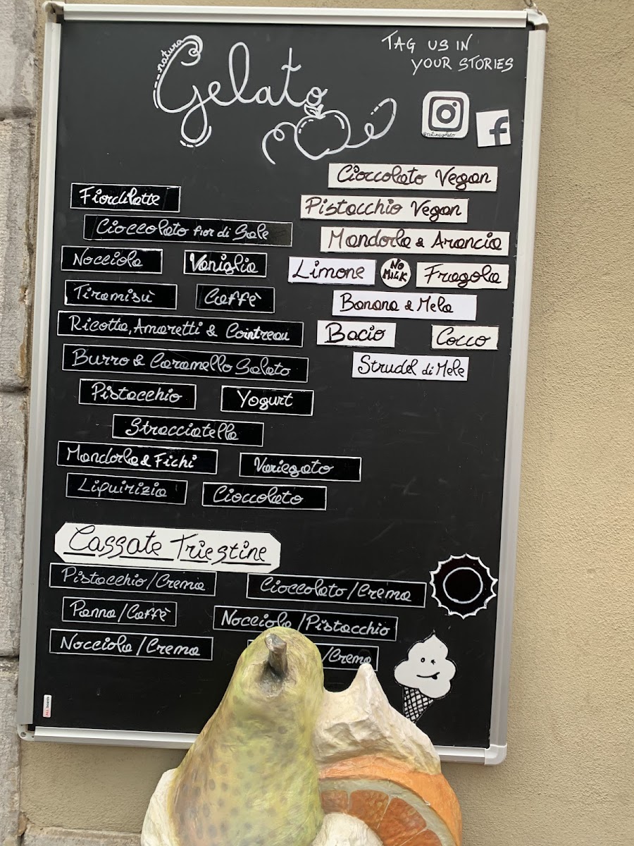 Natura Gelato Photo Menu 2