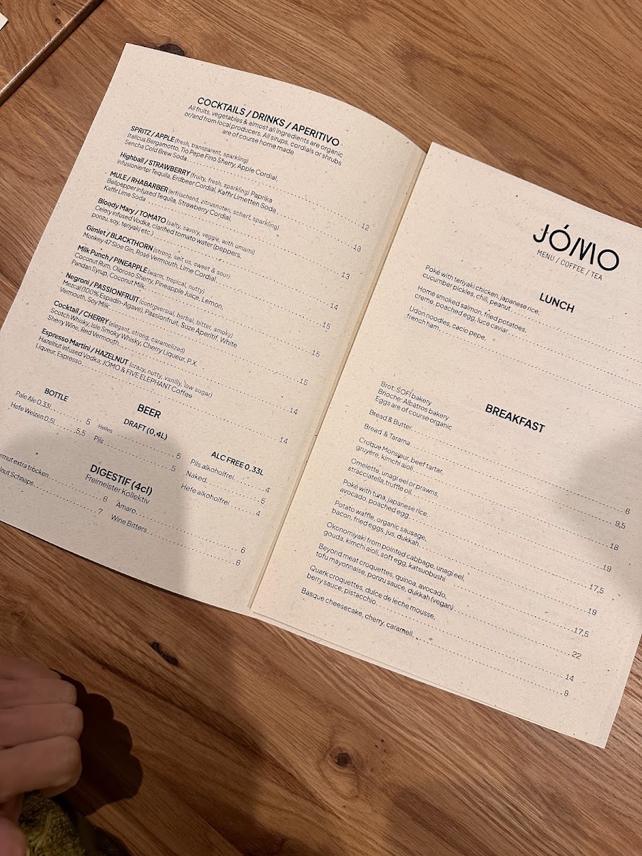 JÓMO Restaurant Photo Menu 3