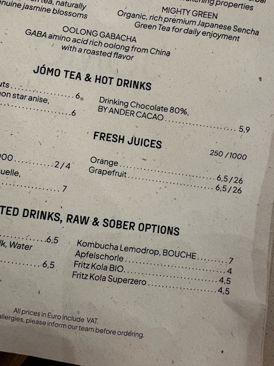 JÓMO Restaurant Photo Menu 6