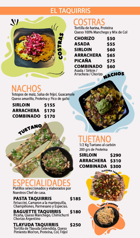 El Taquirris Photo Menu 3