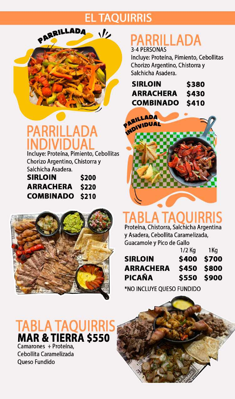 El Taquirris Photo Menu 4