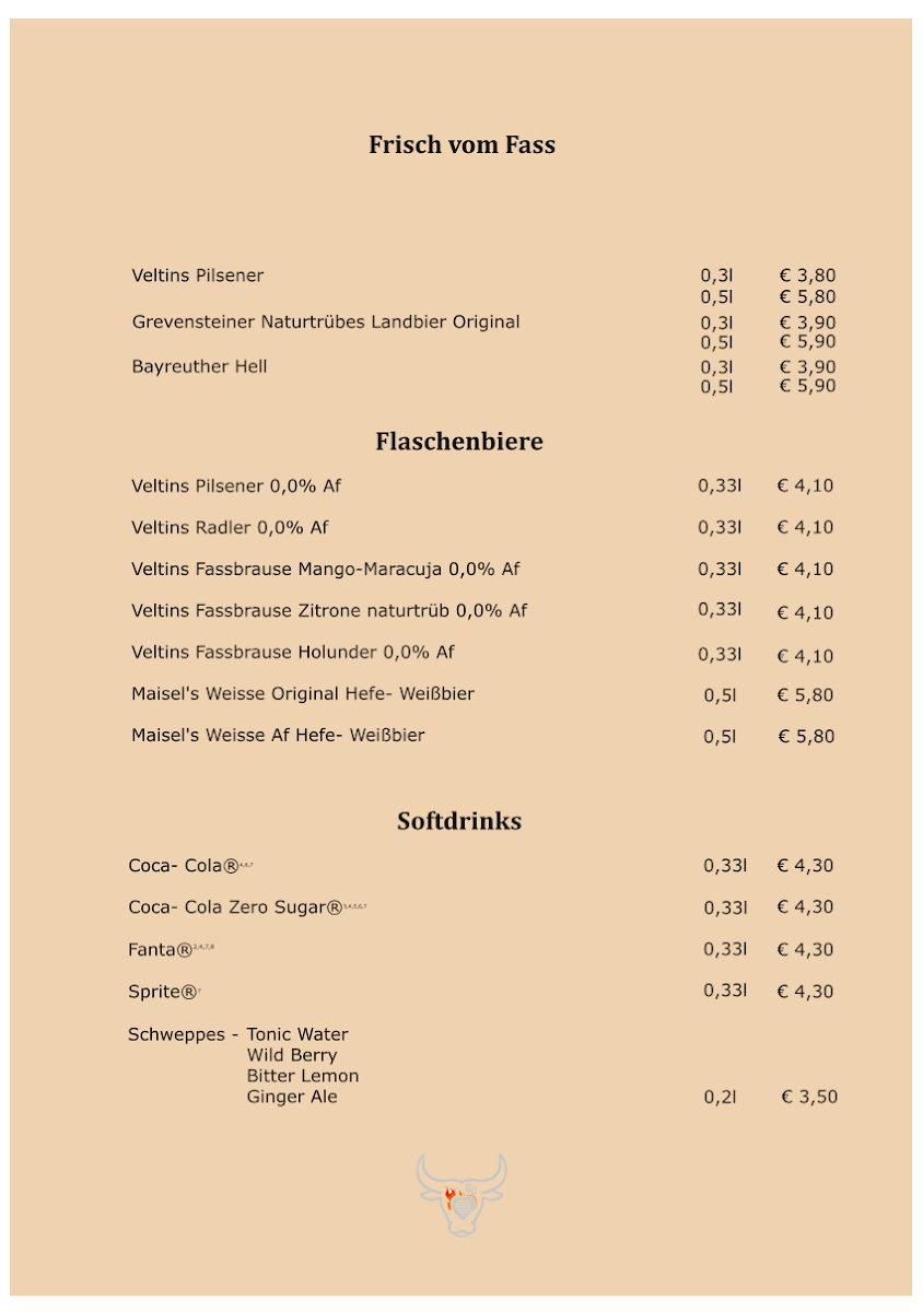 Steakhouse by Ilvi | Restaurant Photo Menu 1