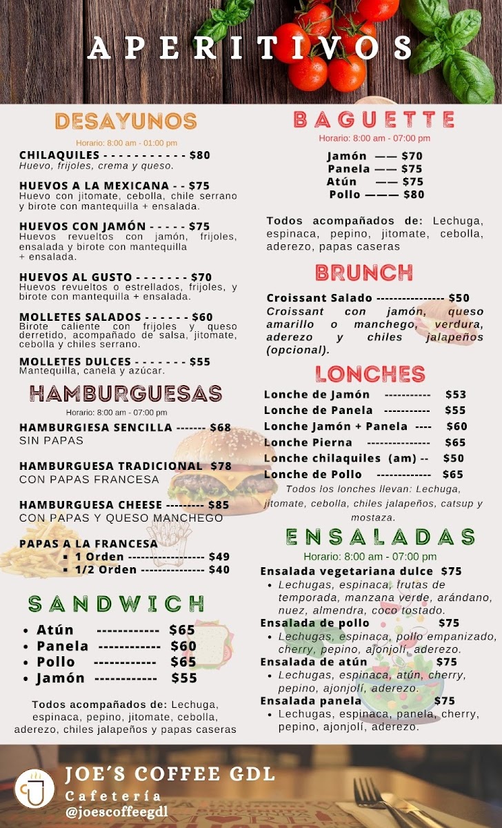 Joes Coffee Gdl Photo Menu 1