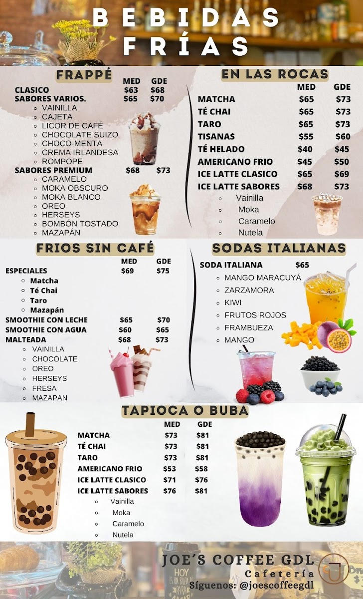 Joes Coffee Gdl Photo Menu 3