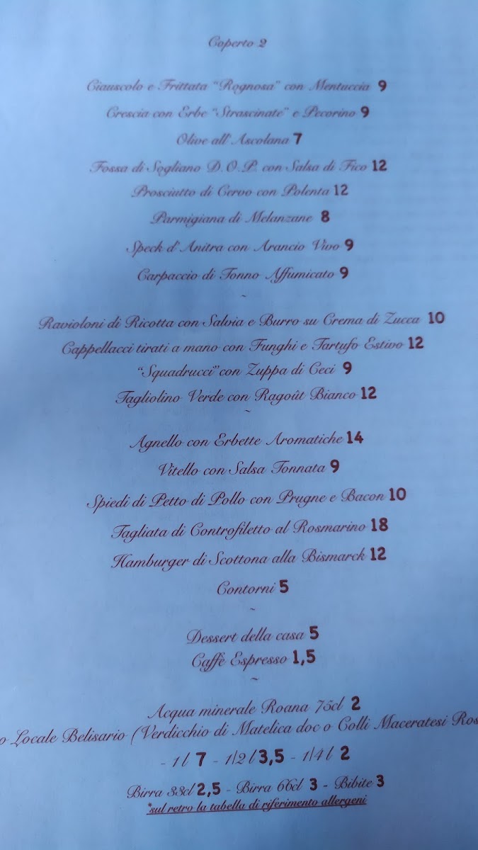 “Ristorante La Cantinella” (Esanatoglia) Photo Menu 3