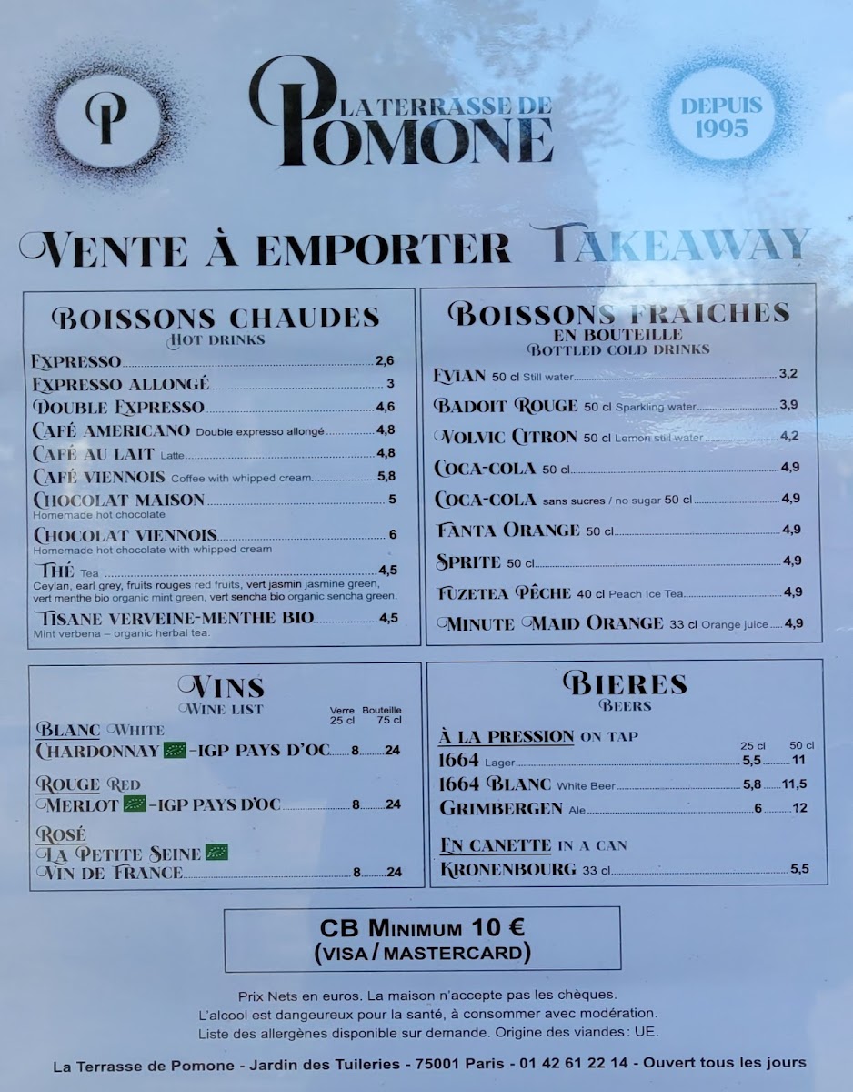 La Terrasse de Pomone Photo Menu 2